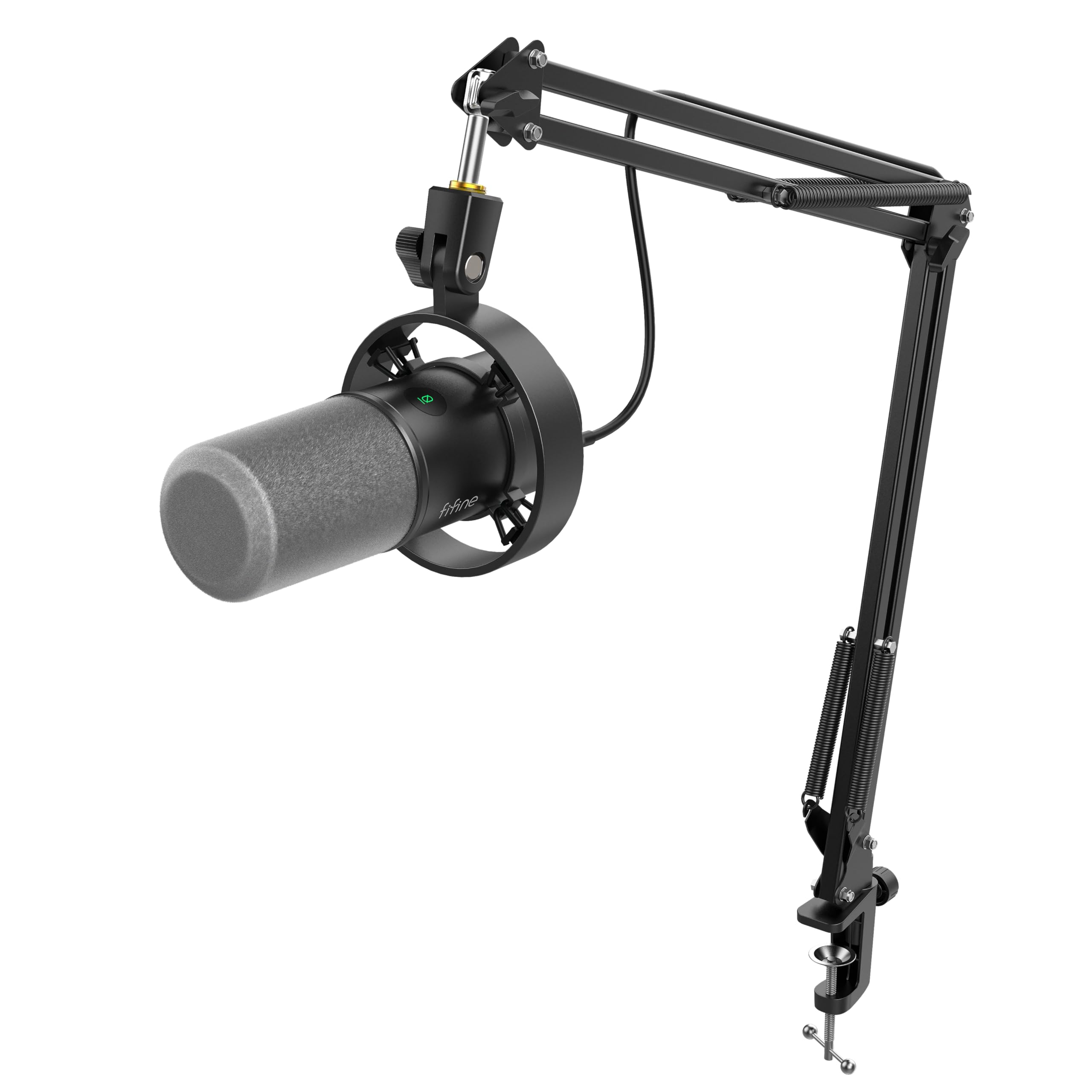 FIFINE Podcast Mikrofon K688 mit Boom Arm, USB/XLR Dynamic Mic Kit